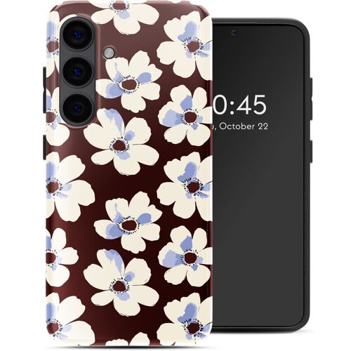 Selencia Coque Arrière Vivid Samsung Galaxy S24 Choco Flower Pop