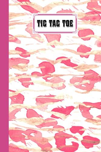 Tic Tac Toe: Games Fun Activities For Kids With Pink Camouflage Cover Design | 100 Pages, Size 6" X 9" By Karolina Adam