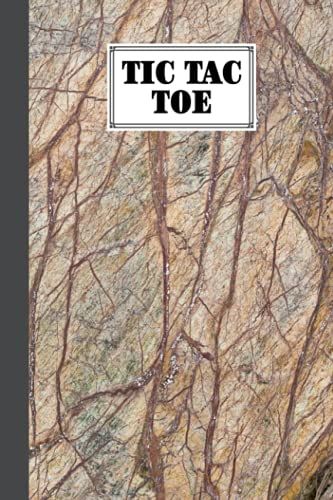 Tic Tac Toe: Games Fun Activities For Kids / Paper & Pencil Workbook For Games, Smart Gifts For Family | Brown Marble Cover By Bernadette Dittrich