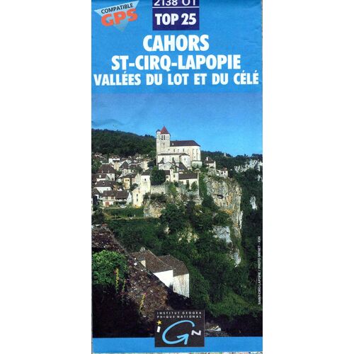 Carte De Randonnée Ign Cahors (Ouest)