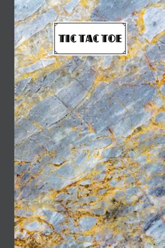 Tic Tac Toe: Brown Marble Tic Tac Toe, Games Fun Activities For Kids / Paper & Pencil Workbook For Games, Smart Gifts For Family, 100 Pages, Size 6" X 9" By Bernadette Dittrich