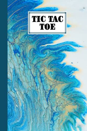 Tic Tac Toe: Games Fun Activities For Kids With Marbled Green Cover Design | 100 Pages, Size 6" X 9" By Eckhard Ahrens