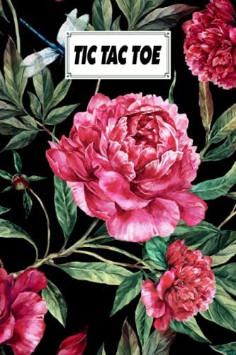 Tic Tac Toe: Watercolor Florals Tic Tac Toe, Games Fun Activities For Kids / Paper & Pencil Workbook For Games, Smart Gifts For Family, 100 Pages, Size 6" X 9" By Ignaz Fuchs