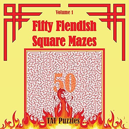 Fifty Fiendish Square Mazes