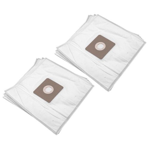 vhbw 10x Sacs compatible avec Dirt Devil Beat 1, 1,1, 2, 2,1 aspirateur - microfibres non tissées, 31cm x 22,5cm, blanc