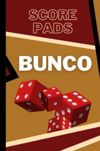 Bunco Score Pads: Score Sheets For Scorekeeping | Bunco Score Sheets Book Pads, Cards, Game Kit, Party Supplies, Dice Game, Gift
