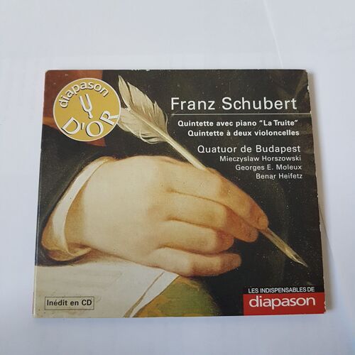 Quatuor De Budapest (Mieczyslaw Horszowski/Georges E. Moleux/Benar Heifetz) " Franz Schubert Quintette Avec Piano La Truite & Quintette A Deux Violoncelles " Cd Album Digipack