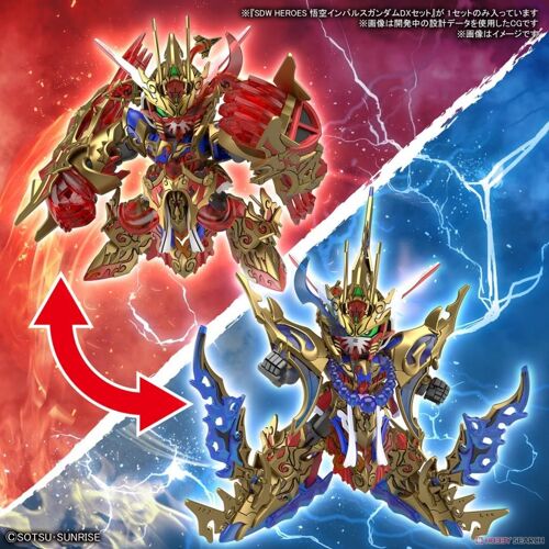 Maquette Gundam - 009 Wukong Impulse Gundam Gunpla Sdw Heroes 8cm