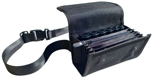 CLAIRE-FONCET Nouveau Modèle, la Rolls des Sacoches Monnayeur Serveur en Toile Canvas Imperméable, 1 compartiment intérieur Zippé, Entièrement Doublée, Avec Monnayeur 6 Pièces, Fermeture Aimants