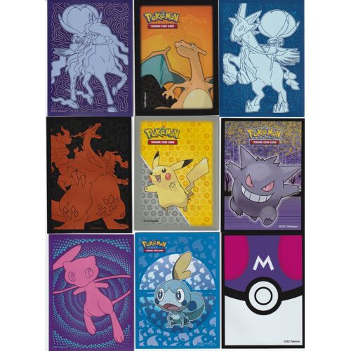 9 Protèges Cartes (Sleeve) Pokemon - Modèles Différents - Pikachu, Dracaufeu