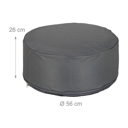 Relaxdays Tabouret Gonflable, Pouf Extérieur Gonflable, Siège De Camping, Pouf De Jardin