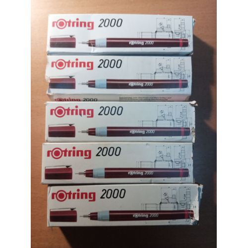 Lot De 5 Stylos Rotring 2000 Complets