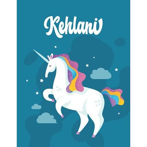 Kehlani: Unicorn Notebook Personal Name Wide Lined Rule Paper | Notebook The Notebook For Writing Journal Or Diary Women & Girls Gift For Birthday, For Student | 162 Pages Size 8.5x11inch