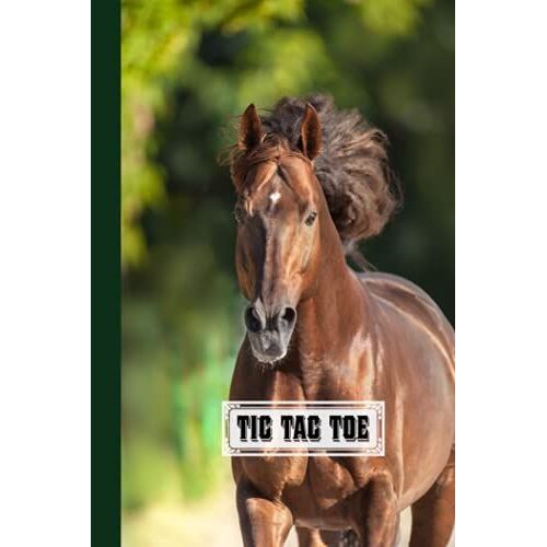 Tic Tac Toe: Horse Tic Tac Toe, Games Fun Activities For Kids / Paper & Pencil Workbook For Games, Smart Gifts For Family, 100 Pages, Size 6" X 9" By Ehrenfried Engel