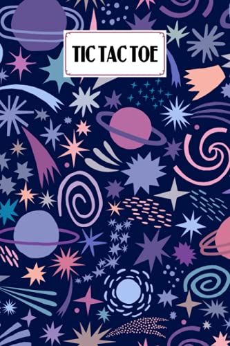 Tic Tac Toe: Games Fun Activities For Kids / Paper & Pencil Workbook For Games, Smart Gifts For Family | Galaxy Cover By Henning Rausch