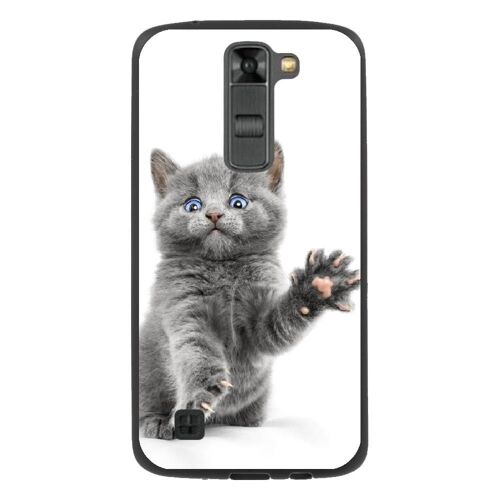 Coque souple pour LG K7 avec impression Motifs chat yeux bleus
