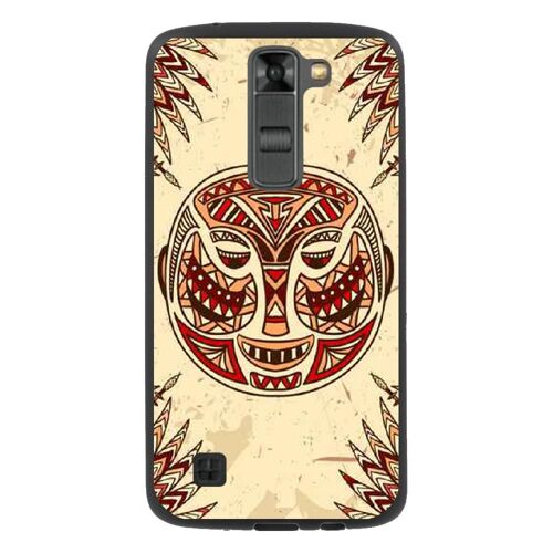 Coque Souple Pour Lg K7 Avec Impression Motifs Masque Africain