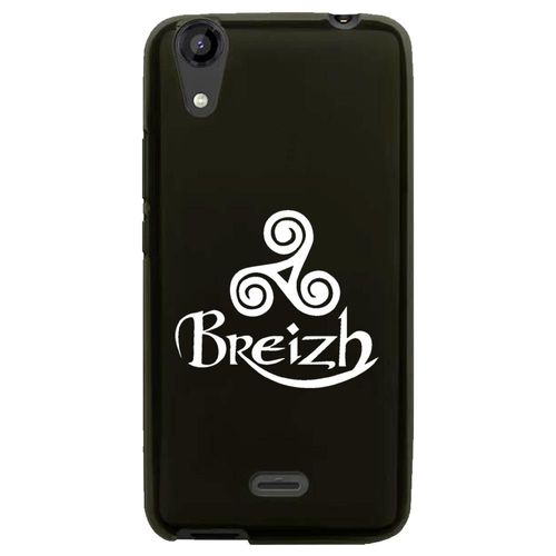 Coque Souple Pour Lg Bello Ii Avec Impression Motifs Triskel Celte Blanc