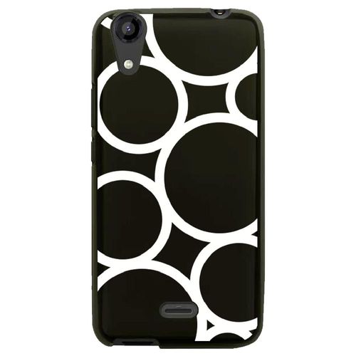 Coque Souple Pour Lg Bello Ii Avec Impression Motifs Ronds Blancs
