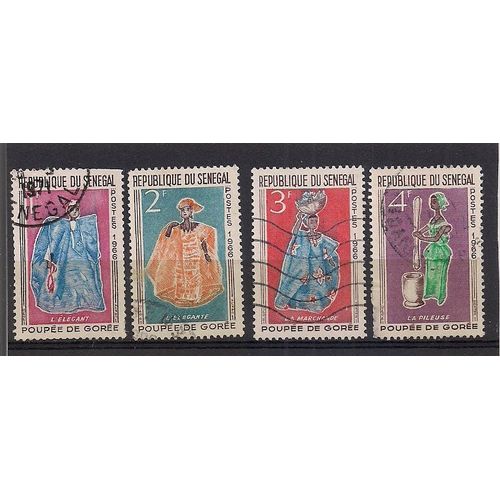 Sénégal- Série De 4 Timbres Oblitérés -Poupée De Gorée
