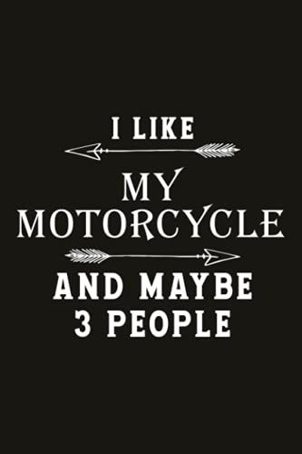 Running Log Book I Like My Motorcycle My Dog And Maybe 3 People - Funny Biker: My Running Diary, Running Logs, Weather, Track Distance, Calories & ... & Coach), Time, Runners Training Log, Speed