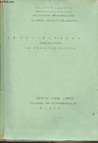 Le Château Noir - 2e Partie : Le Terrible Gaulow
