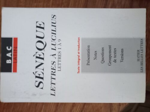 Sénèque Lettres À Lucilius