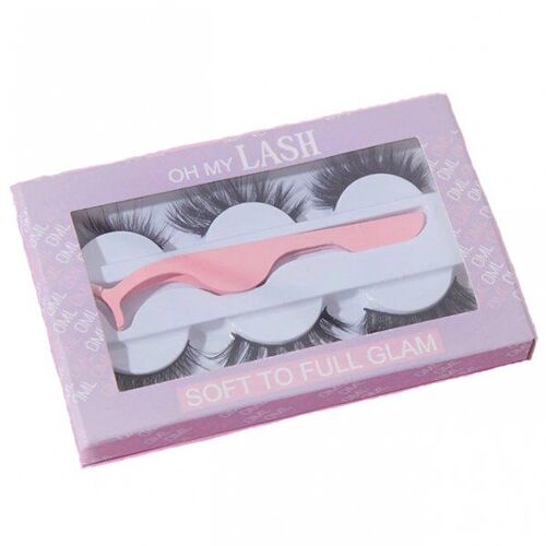 Oh My Lash - Ensemble Faux Cils En Vison - Soft To Full Glam 4pcs 