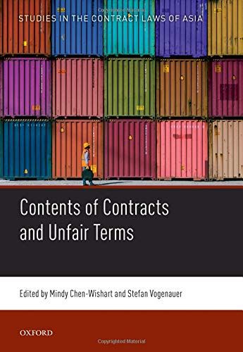 Contents Contracts Unfair Terms Scla C