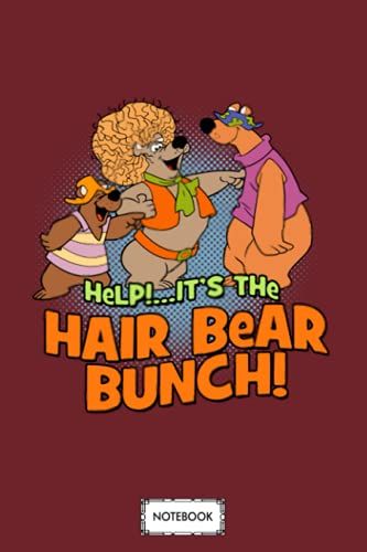 Hair Bear Notebook: Journal, Planner, Matte Finish Cover, Lined College Ruled Paper, Diary, 6x9 120 Pages