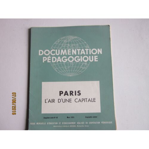 Documentation Pédagogique Paris L'air D'une Capital