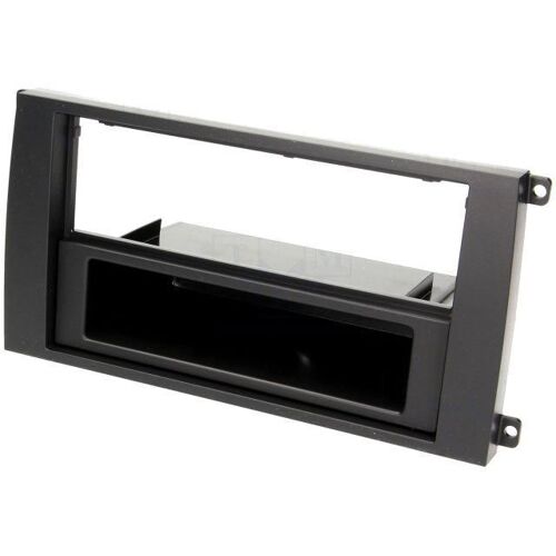 Facade Autoradio 1din Porsche Cayenne 02-06 - Noir - Avec Vide-Poche