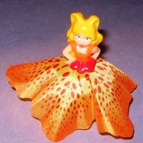 Figurine "Kinder" (2013) - Fille Fleur Orange  ( Ft103 / Ft-103 ) Avec Bpz