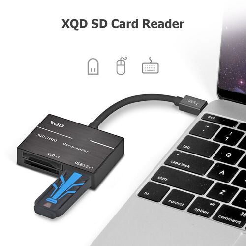 Lecteur de carte mémoire USB 3.0 type-c USB-C vers XQD, adaptateur haute vitesse 500 mo/s