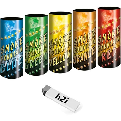 Lot De 5 Fumigènes Couleur Mix