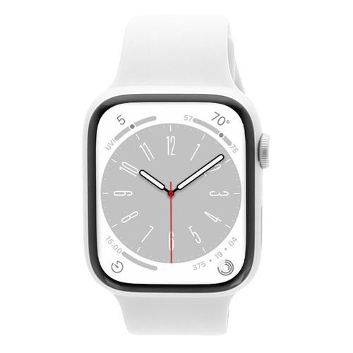 Apple Watch Series 8 Boîtier Aluminium 45mm Avec Bracelet Sport (Gps + Cellular) Argenté