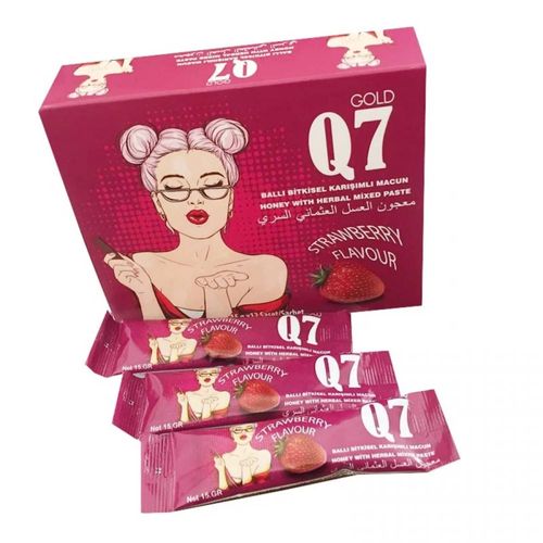 Tonique  Pour Femme, Pâte Epimedium Saveur Fraise, Augmenter Le Désir, Miel Q7, Pâte Turque, 12 Sachets X 15g, 180g 
