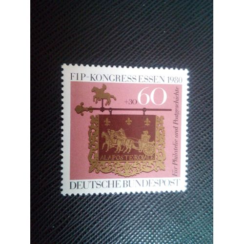 Timbre Allemagne / Rfa Yt 869 Signe Posthouse, Altheim, Sarre (Côté Allemand) 1754 1980 (140106)