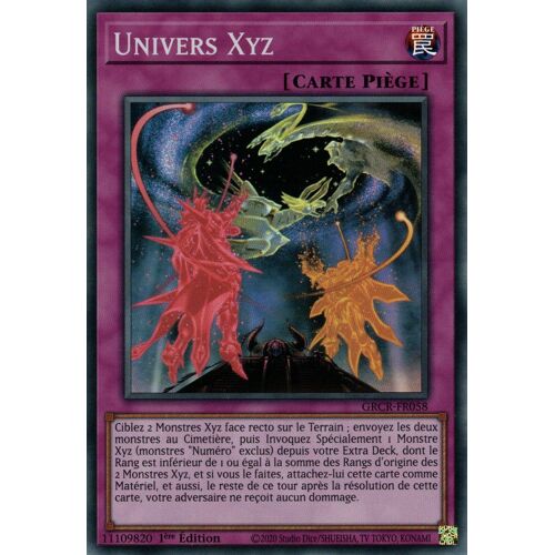 Yu-Gi-Oh! - Grcr-Fr058 - Univers Xyz - Super Rare 1ère Édition