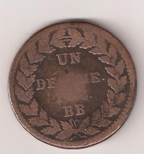 1 Décime 1815  L Couronné B B. Avecs Points.