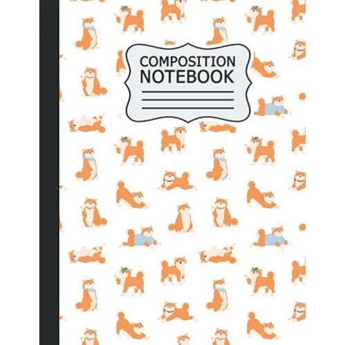 Shiba Composition Notebook: Shiba Wide Ruled Notebook Paper For Kids / Large Writing Journal For Homework - Notes - Doodles ... Back To School For Boys Girls Children .