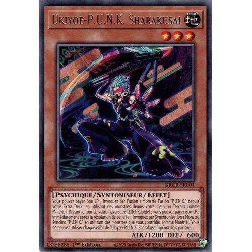 Yu-Gi-Oh! - Grcr-Fr001 - Ukiyoe-P.U.N.K. Sharakusai - Rare 1ère Édition