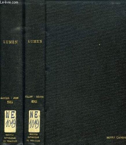 Lumen, Revista De Cultura Do Clero, Vol. Xxix, 1965 (2 Vol.) (Sumario N° 1: O Mistério Da Igreja -^Mensagem Do Natal De S. Em.O Senhor Cardeal-Patriarca De Lisboa. Universidade Católica - ...