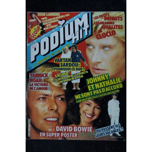 Podium Hit 137 Juillet 1983 Incomplet David Bowie En Poster Claude Francois Johnny Hallyday Vartan Sardou