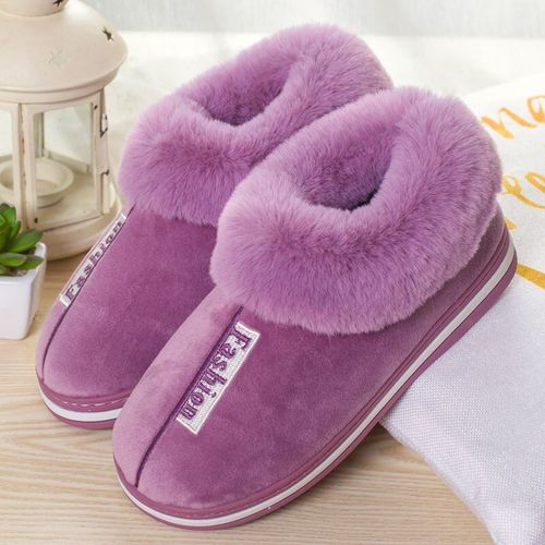 Winter Warm Soft Women&#x27;s Fashion And Indoor Plush Slippers Australian U Style High Quality Cotton Shoes