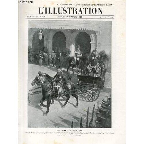 L'illustration Journal Universel N° 3479 -  Gravures: L'entrevue De Racconigi (Photo De Camerio Luca) - / Articles: Les Fetes De Boulogne - L'assassinat Du Prince Ito - L'expédition ...