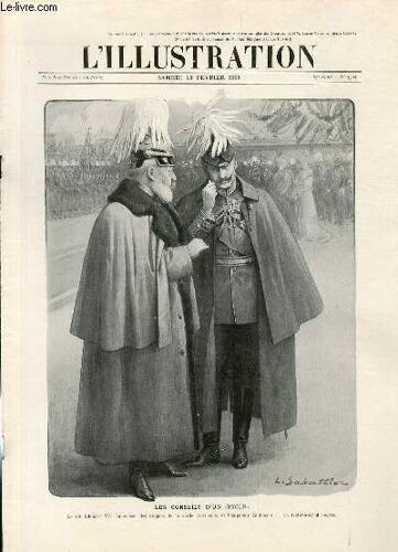 L'illustration Journal Universel N° 3442 - Gravures: Les Conseils D'un Oncle Par L.Sabattier - Les Souverains Anglais À Berlin - Après La Collision Des Paquebots Republic Et Florida ...