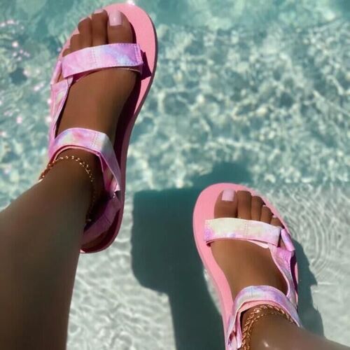 Sandales Plates Pour Femmes, Grande Taille, Chaussures , Corde De Chanvre, Ensemble De Pieds, Plage, Pantoufles Décontractées Pour L'extérieur,