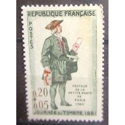 1961. F1285: Journée Du Timbre: Facteur De La Petite Poste De Paris 