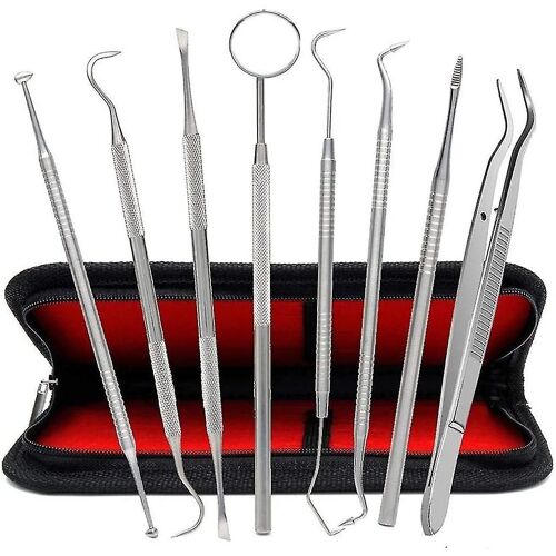 Ensemble De Soins Dentaires De 8 Pièces, Instrument De Dentiste En Acier Inoxydable, Outils Dentaires (3-C-Vn)